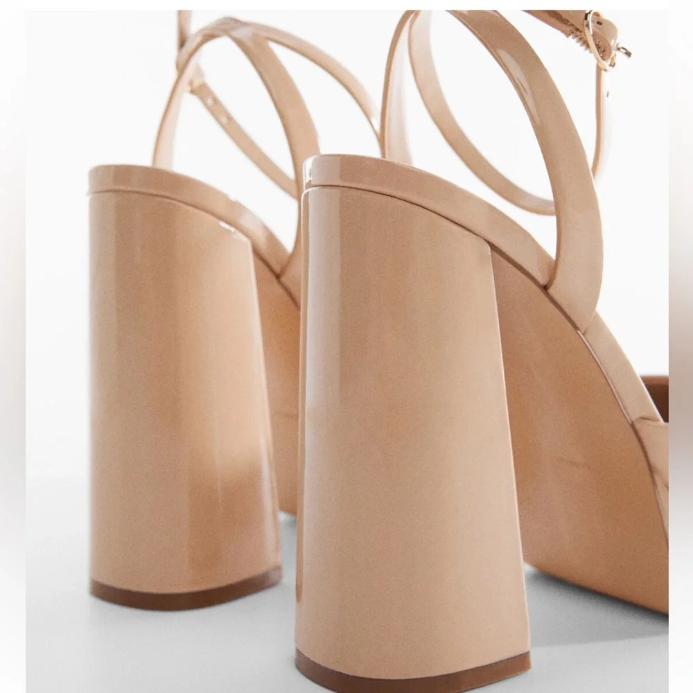 MANGO MNG BLOCK HEEL SHOE